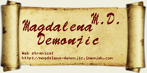 Magdalena Demonjić vizit kartica